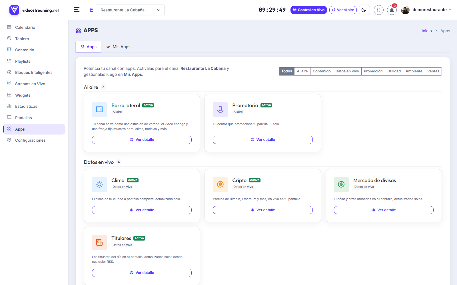 El marketplace de Apps